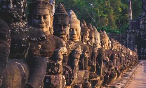 Angkor Wat Ancient Statues